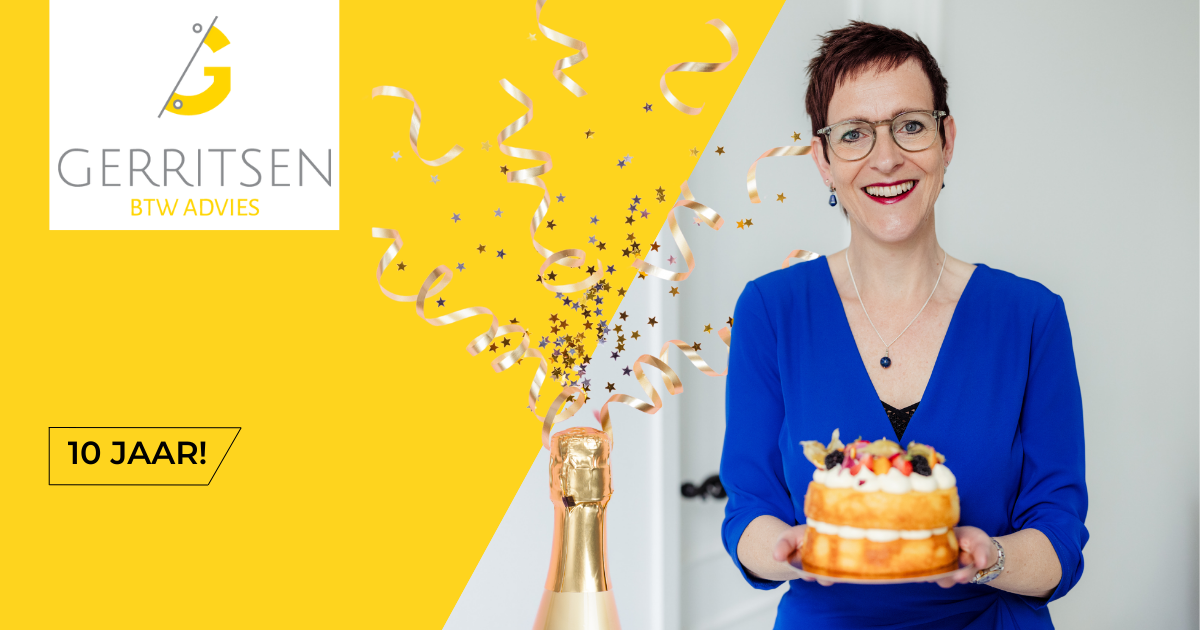 10-jarig jubileum Gerritsen BTW Advies